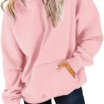 Women's Fleece Hoodie Sweatshirt – Long Sleeve Loose Pullover with Pocket