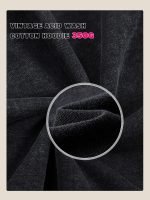 Unisex Vintage Acid Wash Zip-Up Hoodie – Oversized Streetwear Sweatshirt with Hood - Image 2