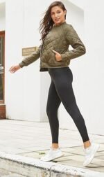 Zeagoo Women's Varsity Bomber Jacket – Lightweight Button-Down Short Spring Fashion Jacket with Pockets 2026 - Image 3