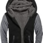 SWISSWELL Hooded Jacket for Boys – Full Zip Sherpa Fleece Hoodie Sweatshirt