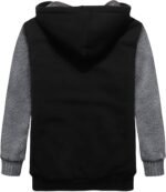 SWISSWELL Hooded Jacket for Boys – Full Zip Sherpa Fleece Hoodie Sweatshirt - Image 3