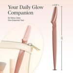 Dermaplane Razor for Women Face – Face Razors for Women & Men, Eyebrow Razors & Face Shaver – Exfoliating Facial Razor & Dermaplaner as Skin Care Tool for Smoother Skin | 12 pcs – Terracotta - Image 5