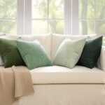 MIULEE Boho Farmhouse Sage Green Throw Pillow Covers 18x18 Inch Set of 4 Modern Nordic Cushion Covers Soft Corduroy Spring Home Decor for Couch Bed Sofa Living Room Forest Green - Image 2