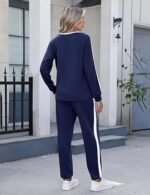 Women's 2-Piece Tracksuit Set – Long Sleeve Pullover & Jogger Lounge Outfit - Image 4