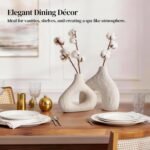 DOWAN Ceramic Vase Set of 2 – Modern Farmhouse Decorative Vases - Image 5