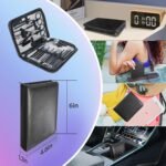 30-in-1 Professional Manicure & Pedicure Kit – Personal Care Grooming Set for Men, Nail Clippers & Beauty Tools with Portable Travel Case (Black) - Image 6