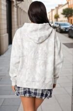 Camo Hoodie Womens Maple Leaf Fleece Hooded Sweatshirt Oversized Camouflage Hoodies Trendy - Image 2