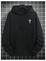 Men’s Graphic Hoodie – Drop Shoulder Long Sleeve Pullover Sweatshirt with Drawstring - Image 5