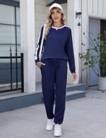 Women's 2-Piece Tracksuit Set – Long Sleeve Pullover & Jogger Lounge Outfit - Image 2