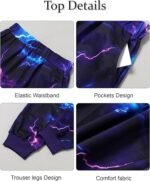 Boy 2 Pcs Clothes Cool 3D Printing Long Sleeve Hoodie & Sweatpants Outfit for 5-12 Years - Image 3