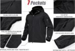 Men’s Tactical Softshell Jacket Waterproof Fleece-Lined Ski Snow Winter Windbreaker - Image 4