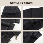 Unisex Vintage Acid Wash Zip-Up Hoodie – Oversized Streetwear Sweatshirt with Hood - Image 3