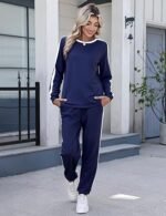Women's 2-Piece Tracksuit Set – Long Sleeve Pullover & Jogger Lounge Outfit - Image 5