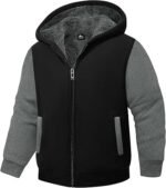 SWISSWELL Hooded Jacket for Boys – Full Zip Sherpa Fleece Hoodie Sweatshirt - Image 2