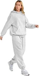 Women's 2-Piece Lounge Sweatsuit Set – Oversized Hoodie & Jogger Pants - Image 4