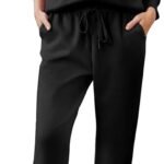 Women's 2-Piece Half-Zip Tracksuit – Long Sleeve Pullover & Jogger Pants Set