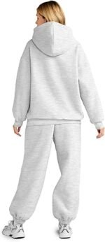 Women's 2-Piece Lounge Sweatsuit Set – Oversized Hoodie & Jogger Pants - Image 3