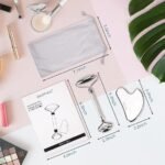 Face Roller & Gua Sha Set – Stainless Steel Facial Roller for Wrinkles, Lifting, and Puffiness, Metal Massager for Eyes, Face, and Neck - Image 6