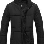 Women's Warm Winter Coat Waterproof Puffer Jacket Full-Zip Lightweight Winter Jacket