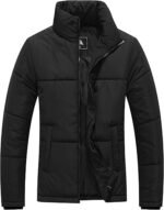 Women's Warm Winter Coat Waterproof Puffer Jacket Full-Zip Lightweight Winter Jacket