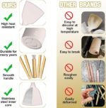 Cooking Utensils Set – Umite Chef Khaki Silicone Kitchen Utensils Set, 34PCS - Image 3