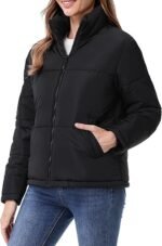 Women's Warm Winter Coat Waterproof Puffer Jacket Full-Zip Lightweight Winter Jacket - Image 5