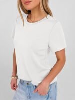 Women Short Sleeve Tops Summer Basic Tee Wrinkle-Free Trendy Cute T Shirts 2026 Spring Business Casual Outfits - Image 4
