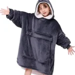 yescool Wearable Blanket Hoodie Kids, Oversized Blanket Sweatshirt with Sherpa – Teen Girl Gifts for Kids, Youth, Boys, Girls, 8-15 Years