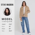 Steve Madden Women's Sherpa Jacket – Oversized Faux Fur Shearling Fleece Winter Coat XS-3X - Image 4