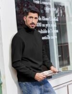 Quarter-Zip Pullover Sweatshirt – Lightweight Long Sleeve Mock Neck Sweater Polo - Image 5