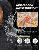 Men’s Hooded Puffer Jacket Sherpa-Lined Insulated Winter Coat - Image 5