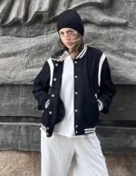 Zeagoo Women's Varsity Bomber Jacket – Lightweight Button-Down Short Spring Fashion Jacket with Pockets 2026 - Image 4