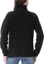 Women's Soft Polar Fleece Quarter-Zip Pullover – Long Sleeve Sweater Jacket - Image 2